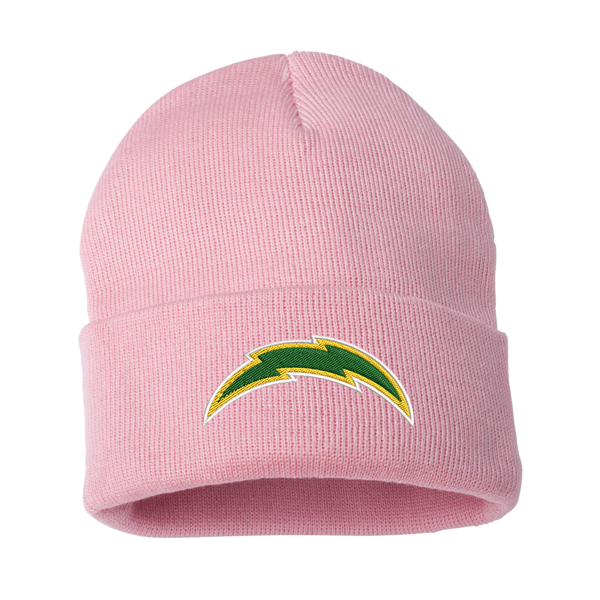 Beanies w Embroidered Bolt Patch