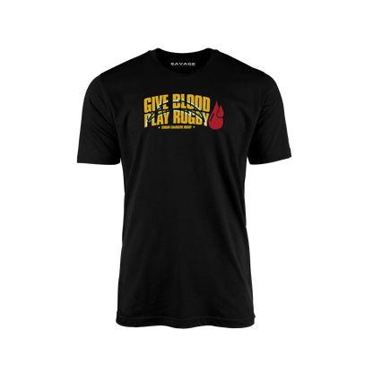 Give Blood Play Rugby Tee