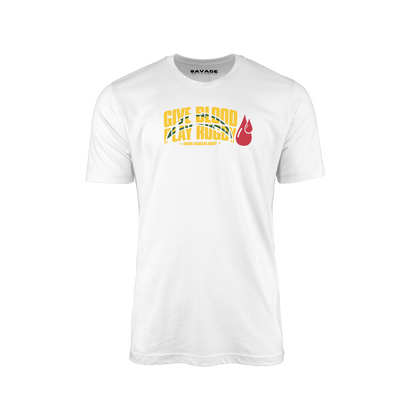 Give Blood Play Rugby Tee