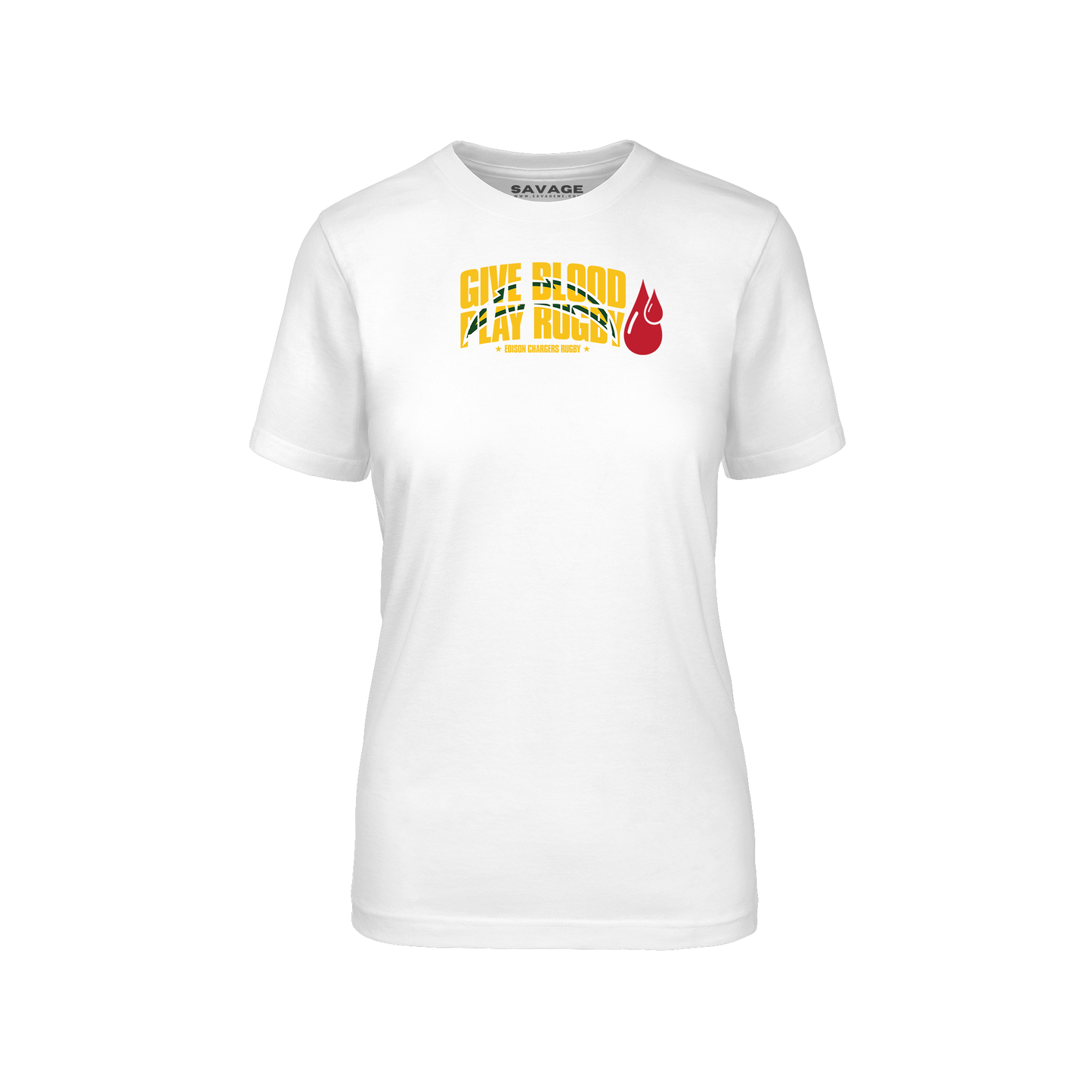 Give Blood Play Rugby Tee