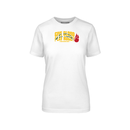 Give Blood Play Rugby Tee