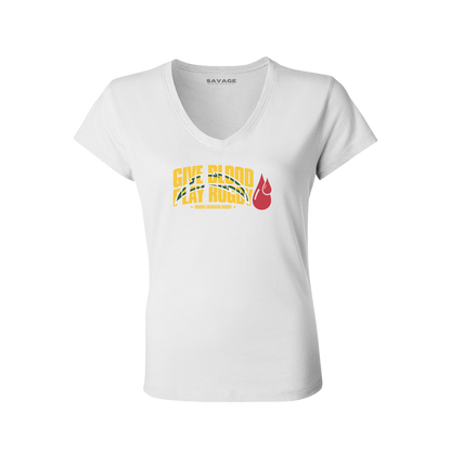 Give Blood Play Rugby Tee