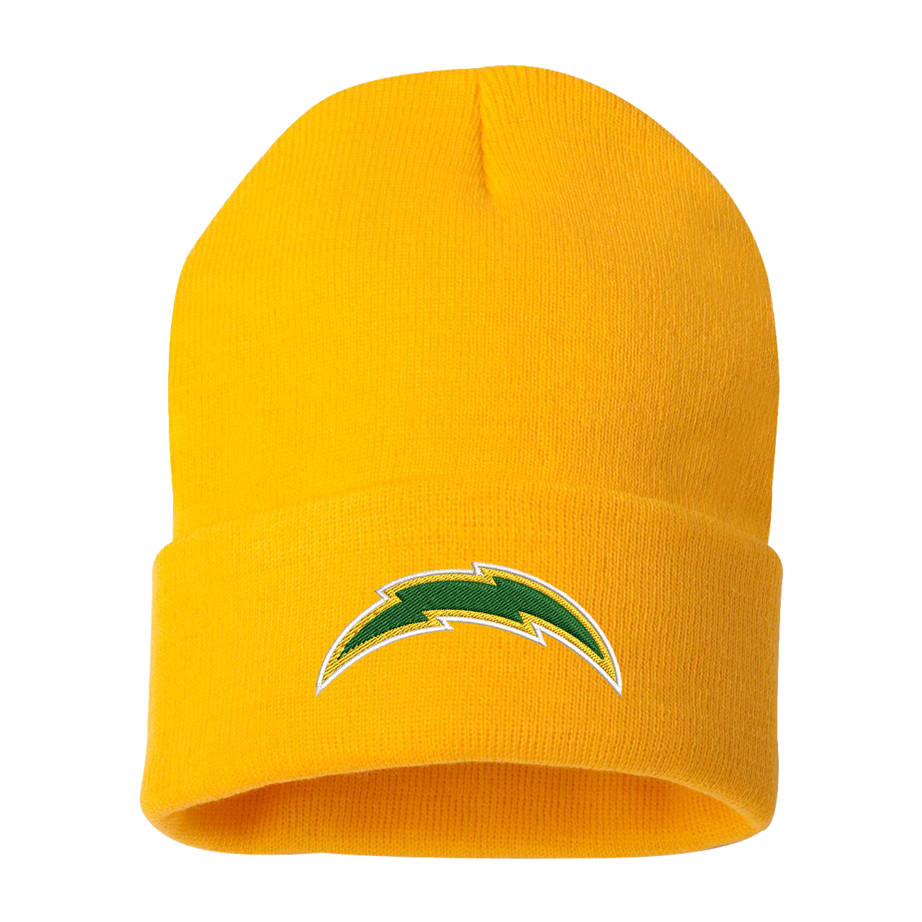 Beanies w Embroidered Bolt Patch