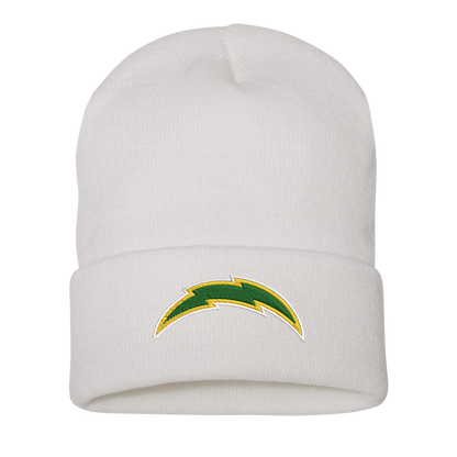 Beanies w Embroidered Bolt Patch