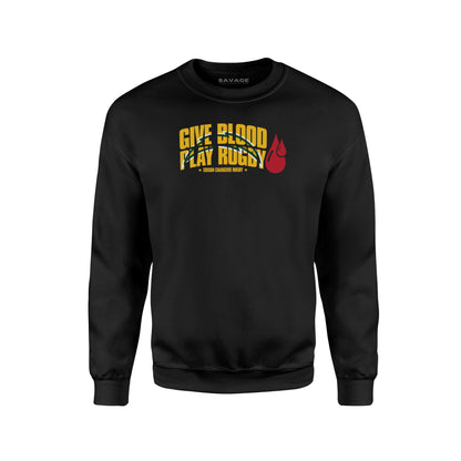 Give Blood Play Rugby Sweatshirt