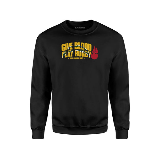Give Blood Play Rugby Sweatshirt