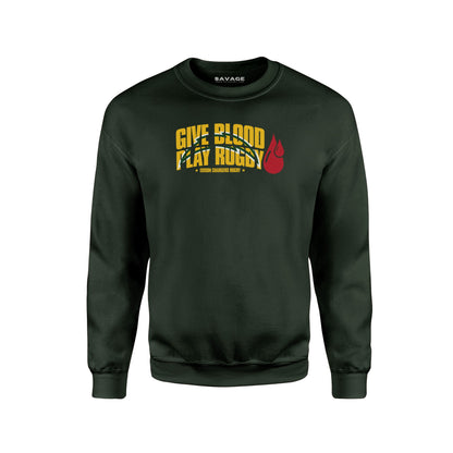 Give Blood Play Rugby Sweatshirt
