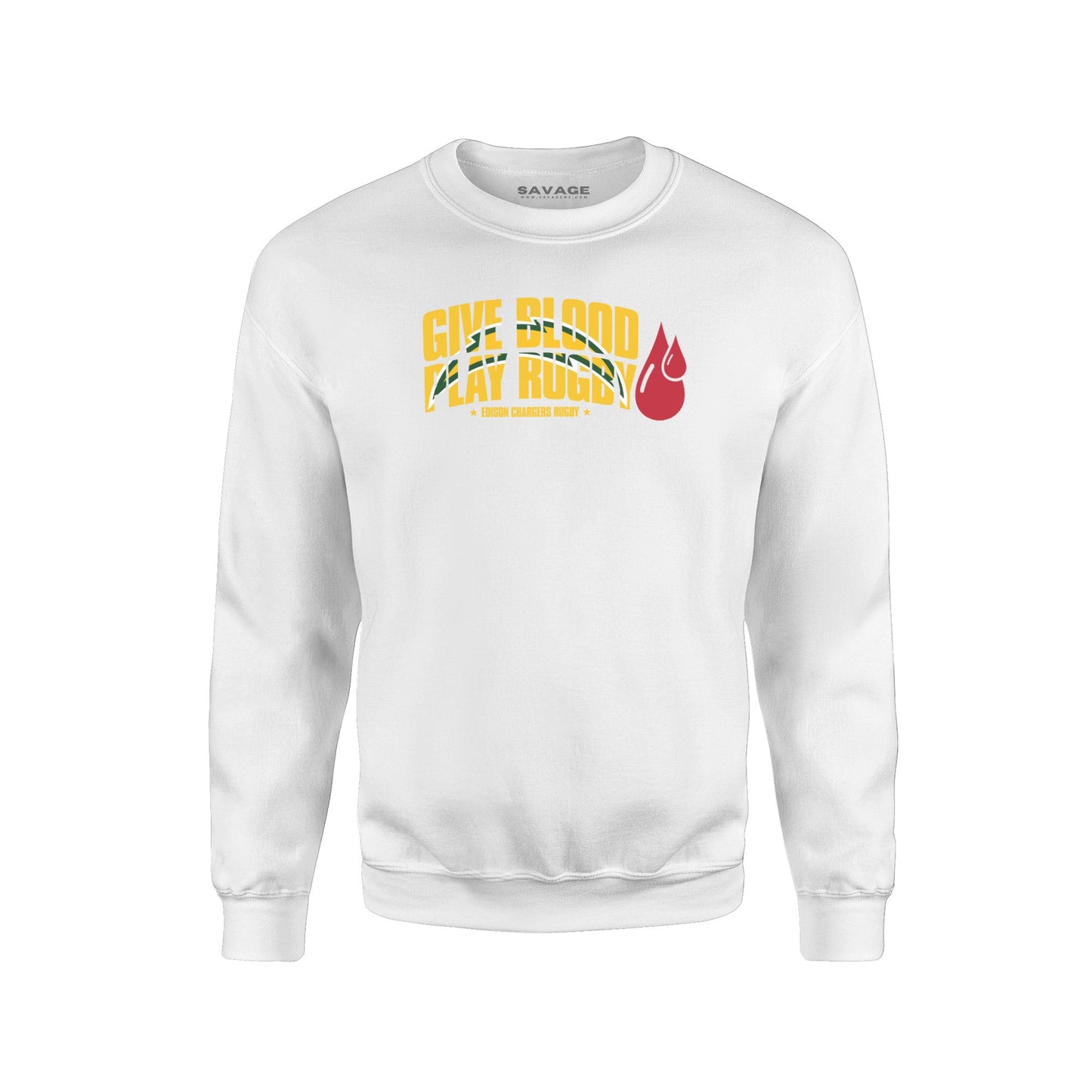 Give Blood Play Rugby Sweatshirt