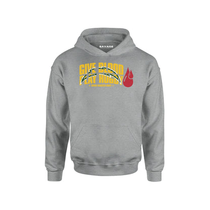 Give Blood Play Rugby Hoodie