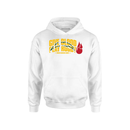 Give Blood Play Rugby Hoodie