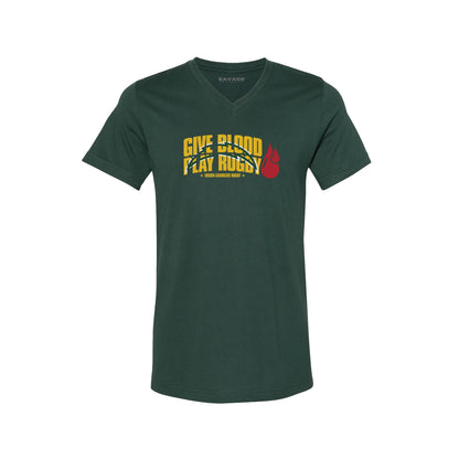 Give Blood Play Rugby Tee